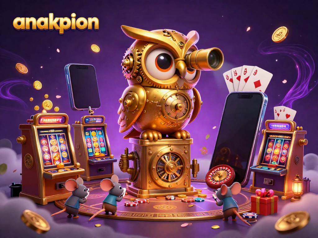 Engage in thrilling gameplay with anakpion's dynamic online casino featuring a fantastical clockwork owl.