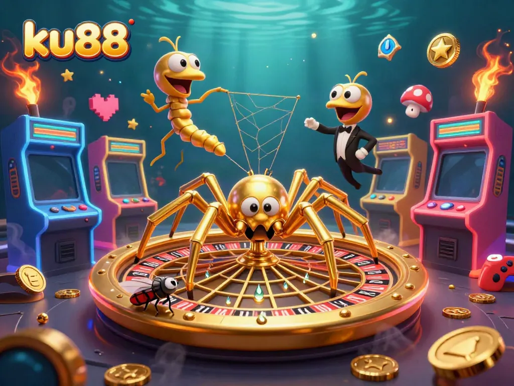 Spin the wheel of fortune at ku88 with a nervous fly betting in an enchanted casino
