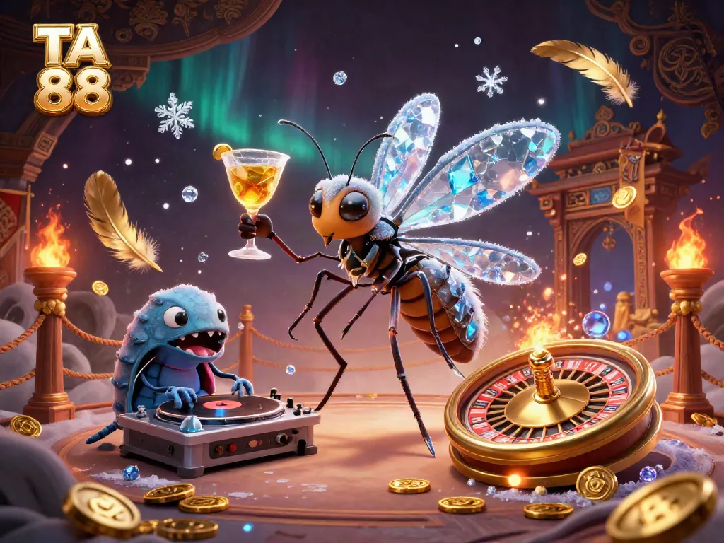 Experience the thrill of TA 88 as a frozen mosquito mascot and a trilobite DJ energize the casino scene.