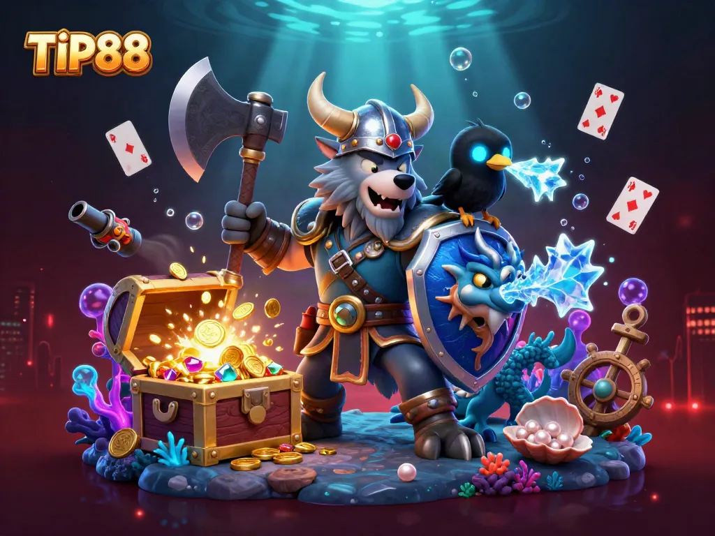 Experience the thrill of TIP88 through exciting games and captivating characters in this vibrant scene.