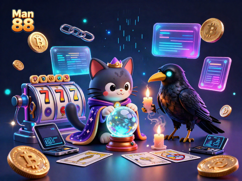 Experience thrilling jackpots at Man 88 with an enchanting 3D casino scene showcasing vibrant elements.