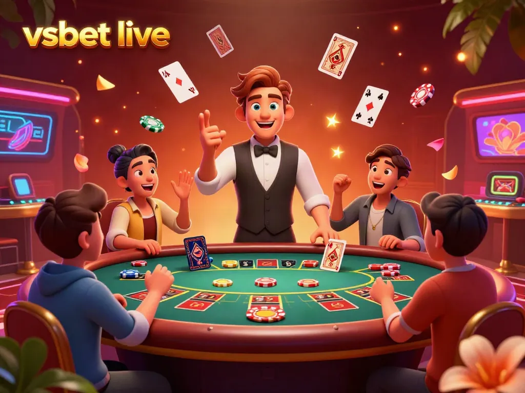 Experience the thrill of betting in VSBET live casino with dynamic action at every table and vibrant atmosphere.