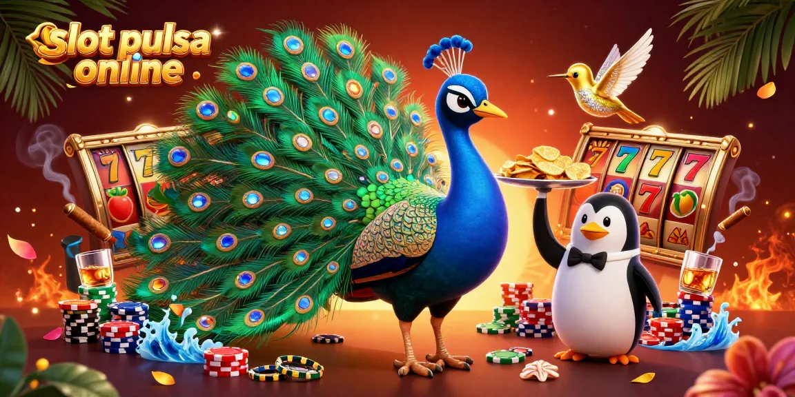 Experience the thrill of slot pulsa online with vibrant characters, dynamic elements, and casino excitement.