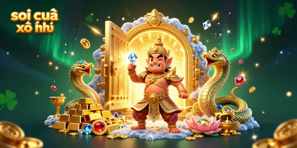 Engage with soi cầu xổ số insights, showcasing a vibrant digital casino world with rich elements.