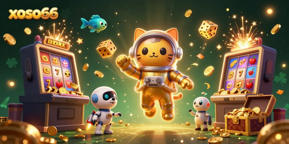 Engage in thrilling adventures with xoso66, showcasing a dynamic casino space filled with aliens and jackpot excitement.