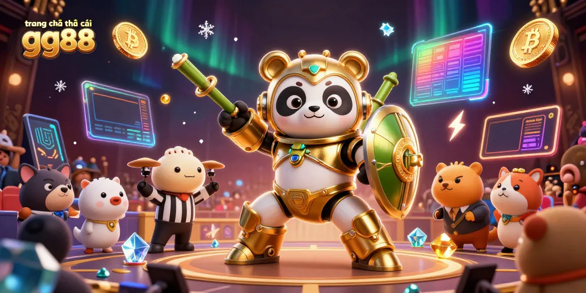 Experience excitement at trang chủ nhà cái gg88 with a panda mech in a dynamic casino arena.