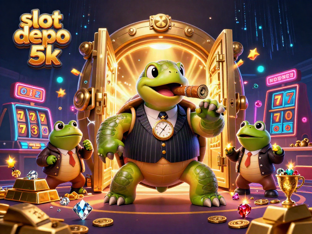 Experience excitement with slot depo 5k as the snapping turtle and bullfrog enforcers immerse in a vibrant casino scene.