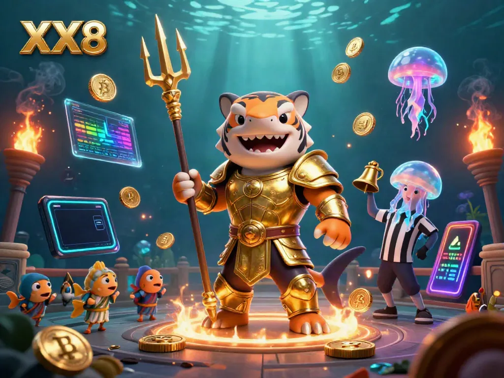 Experience the thrill of XX8 in an exciting underwater casino showdown with vibrant 3D elements.