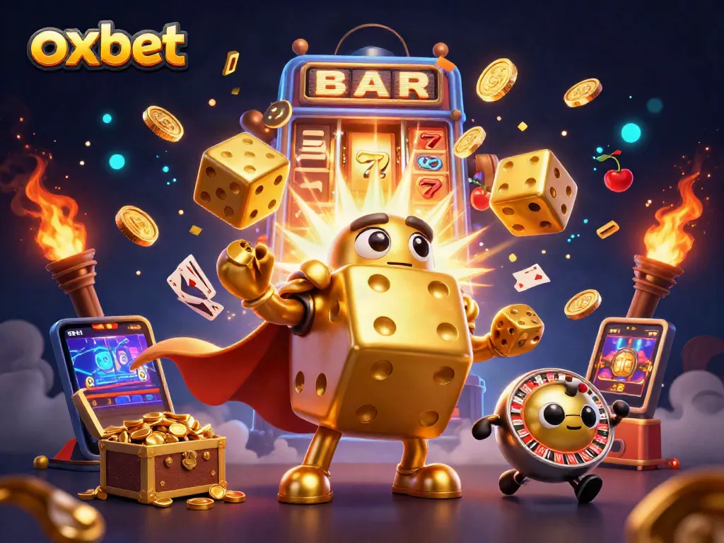Experience the thrill of oxbet with vivid jackpots and casino excitement in this dynamic casino scene.