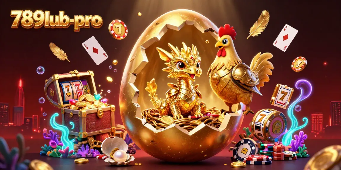 Unleash winning strategies at 789lub-pro with dazzling 3D casino illustration featuring golden egg and dragon.