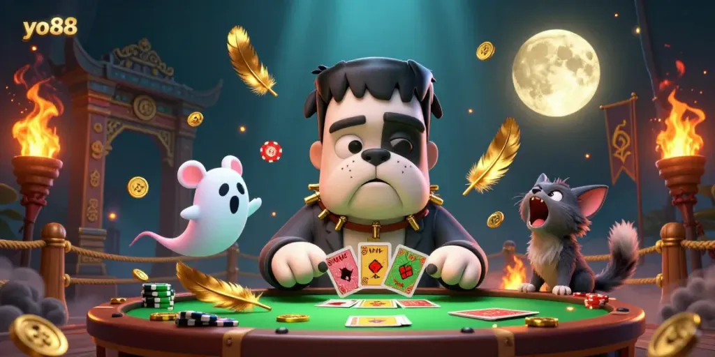 Experience exciting gameplay at yo88 with vibrant characters and immersive gambling elements.